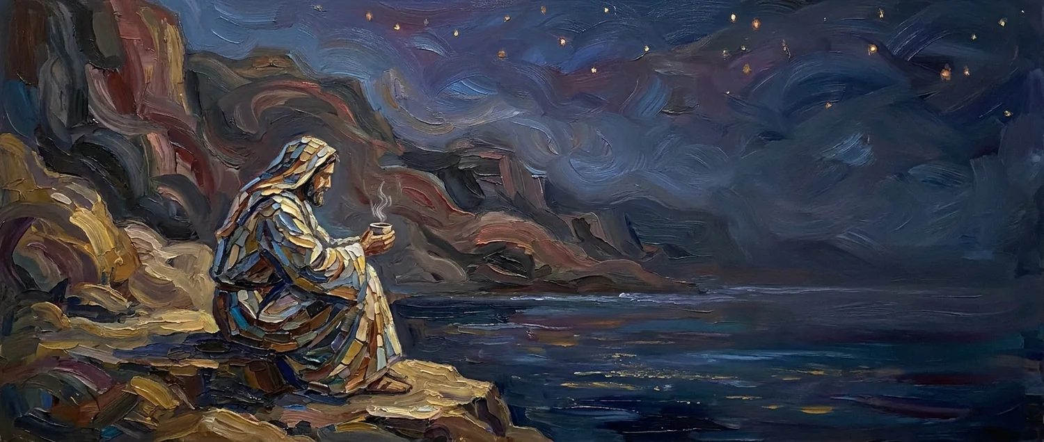 Painterly portrait evoking the personality of glm-5.1