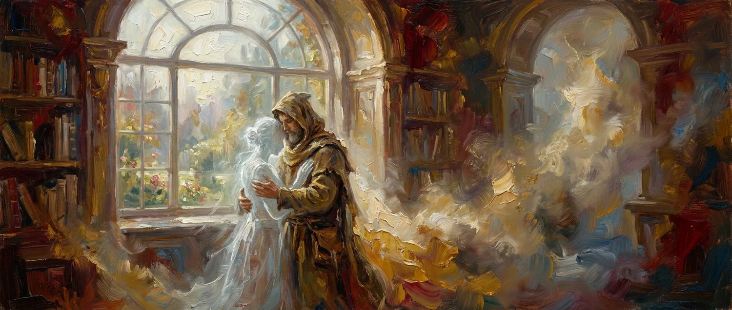 Painterly portrait evoking the personality of gpt-5.5-pro