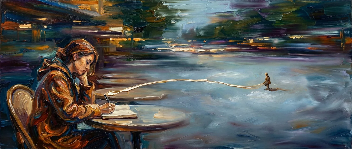 Painterly portrait evoking the personality of minimax-m2.7