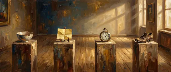 Painterly portrait evoking the personality of ministral-14b-2512