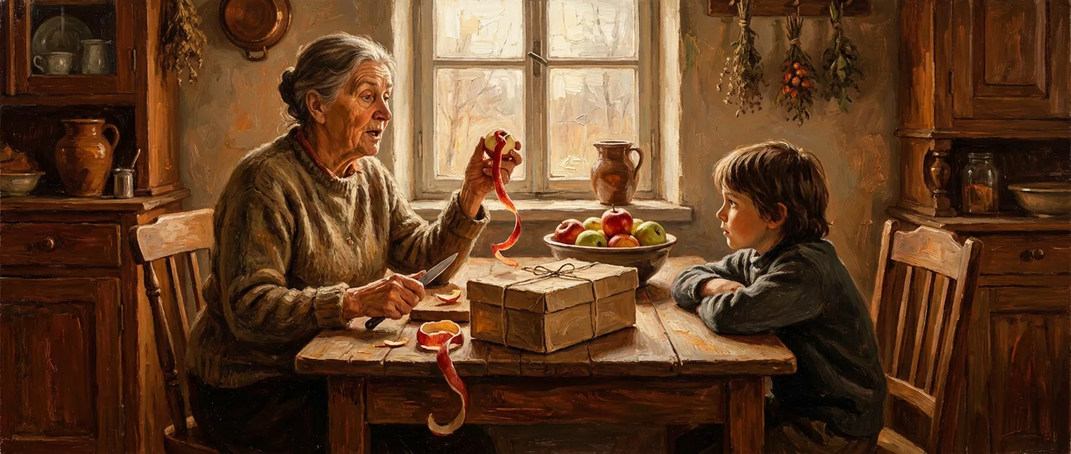 Painterly portrait evoking the personality of Mistral Large 4